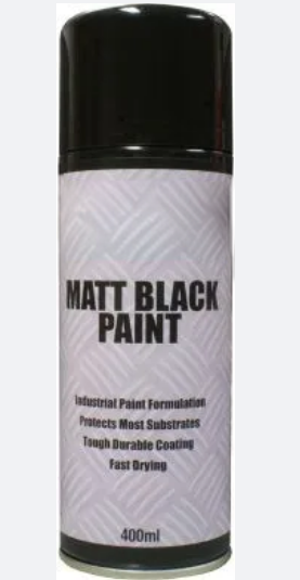 Matt Black Paint Aerosol Spray 400ml - LS99