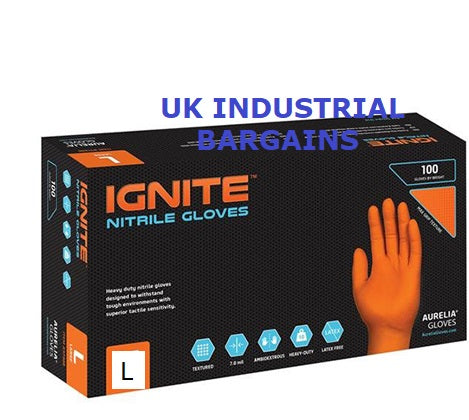 NITRILE GLOVES ORANGE- 97888
